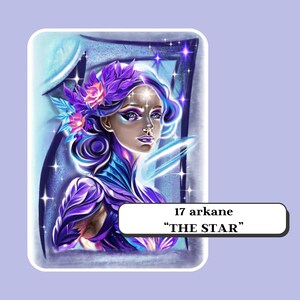 Kunstwerk van de auteur met een uniek ontwerp van de grote arcana van het tarotkaartenspel. Het digitale formaat wordt gebruikt als afdruk voor alle items.