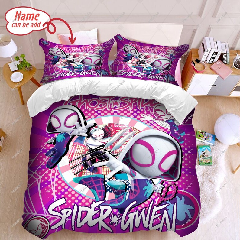 Spider Gwen Bedding Set Spider Gwen Duvet Cover and Etsy