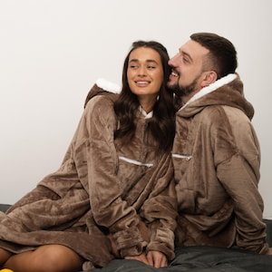 Regalo per ogni occasione Unisex Felpa con cappuccio calda coperta per amici sempre al freddo Felpa con cappuccio oversize Felpa con cappuccio taglia unica