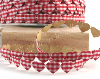 Red Striped Backed 2 1/2 inch x 5 Yards Velvet Ribbon - by Jam Paper