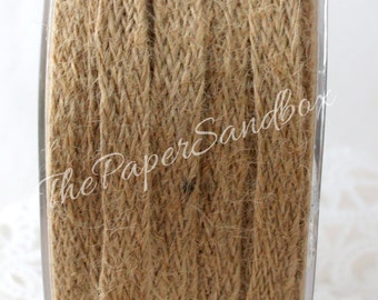Natural Burlap Ribbon 1/2" wide BY THE YARD, Jute Ribbon
