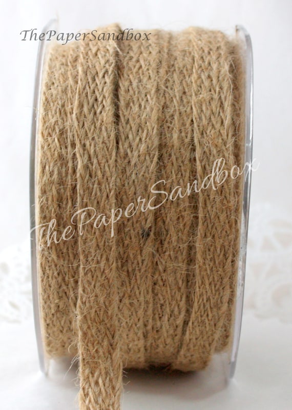  20 Yard Burlap Wide Ribbon Jute Ribbon Natural Burlap