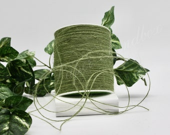 Olive Green Burlap Twine String - 1mm