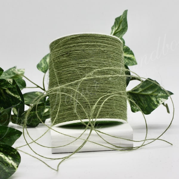 Olive Green Burlap Twine String - 1mm