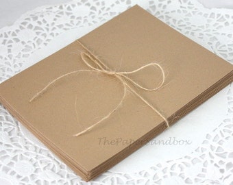 A7 Brown Envelopes 5x7 Wedding Invitation Envelopes, Shower Invitation Envelopes, Party Invitation Envelopes