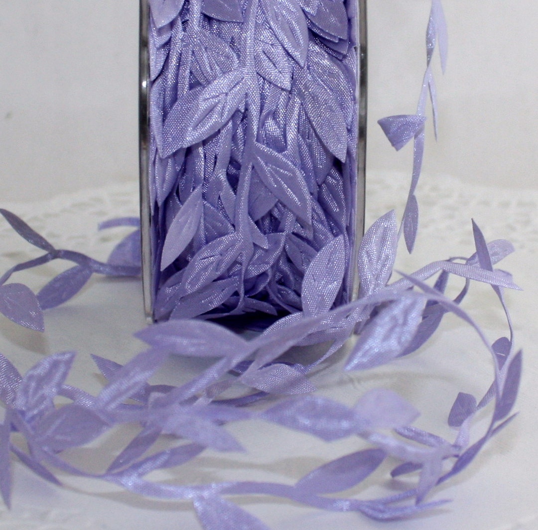 Lavender Leaves Ribbon 1/4” Wide - Etsy