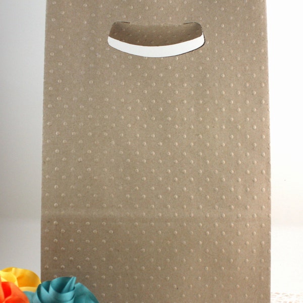 Brown Paper Bags with Handle 7.13 x 3.25 x 10.75