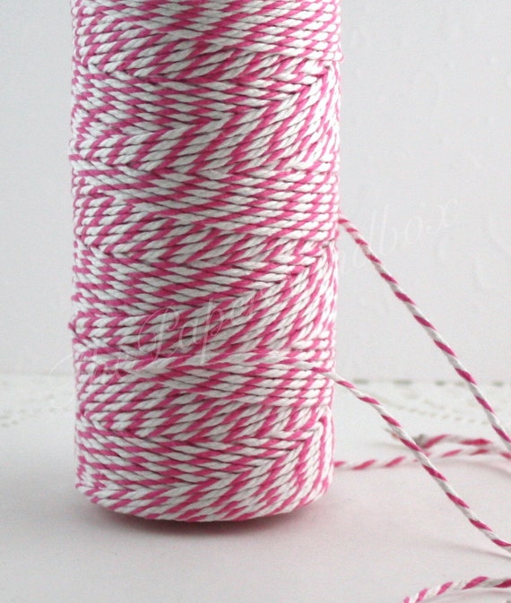 Pink Bakers Twine 10 Yards, Cotton Twine 