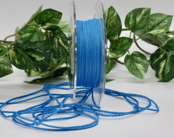 2 yards French Blue Soft Cord Twine String 1mm