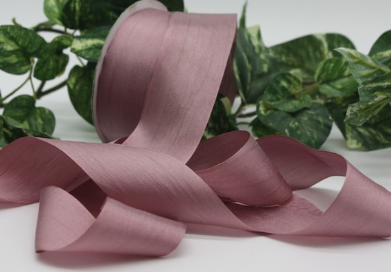 Dusty Rose Velvet Ribbon 1 Inch Wide Mauve Ribbon Sash