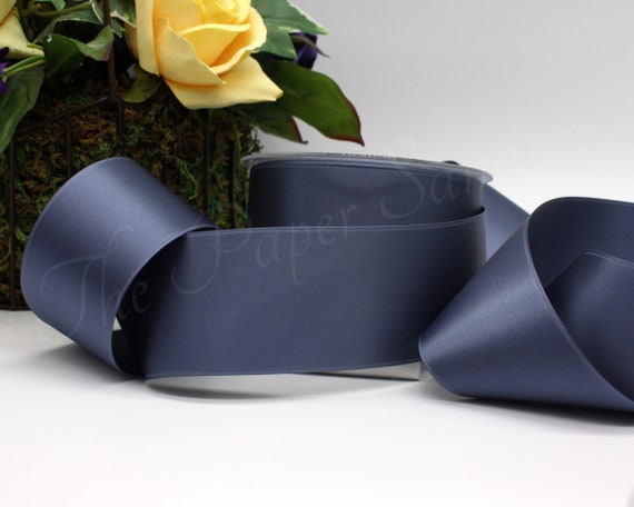 Prasent 10 mm 25 m Satin Double Face Ribbon Roll Slate Prasent 10 mm 25 m Satin Double Face Ribbon Roll Slate