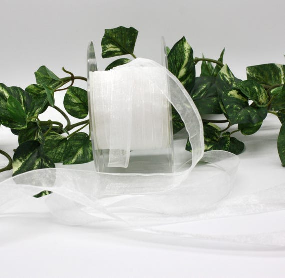 Athene New York Shiho【White Felt Ribbon】 Amazon.com: TONIFUL 1 Inch x 25 Yards White Sheer Organza