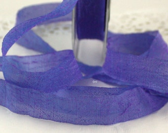 Purple Textured Ribbon 5/8” wide BY THE YARD, Pantone Veri Peri