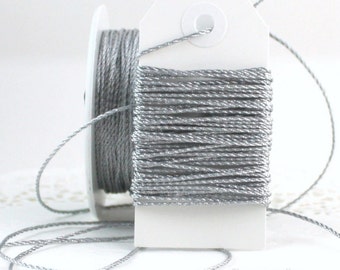 10 yards Silver Twisted Metallic Bakers Twine