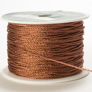 Copper Metallic Twine 10 yd Braided Twine