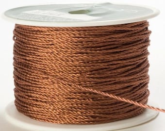 Copper Metallic Twine 10 yd Braided Twine