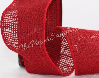 Windowpane Ribbon Wired Natural Windowpane Burlap Ribbon 2.5 Wide BY THE YARD - Etsy