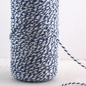 Blue/White Baker&#39;s Twine 10 yards, Cotton Twine