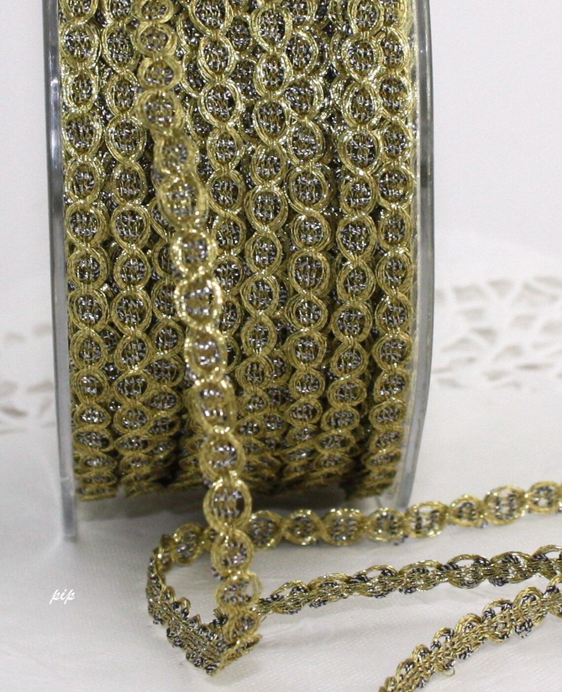 Flat Gold Chain Trim 1/4 Wide by the Yard Etsy