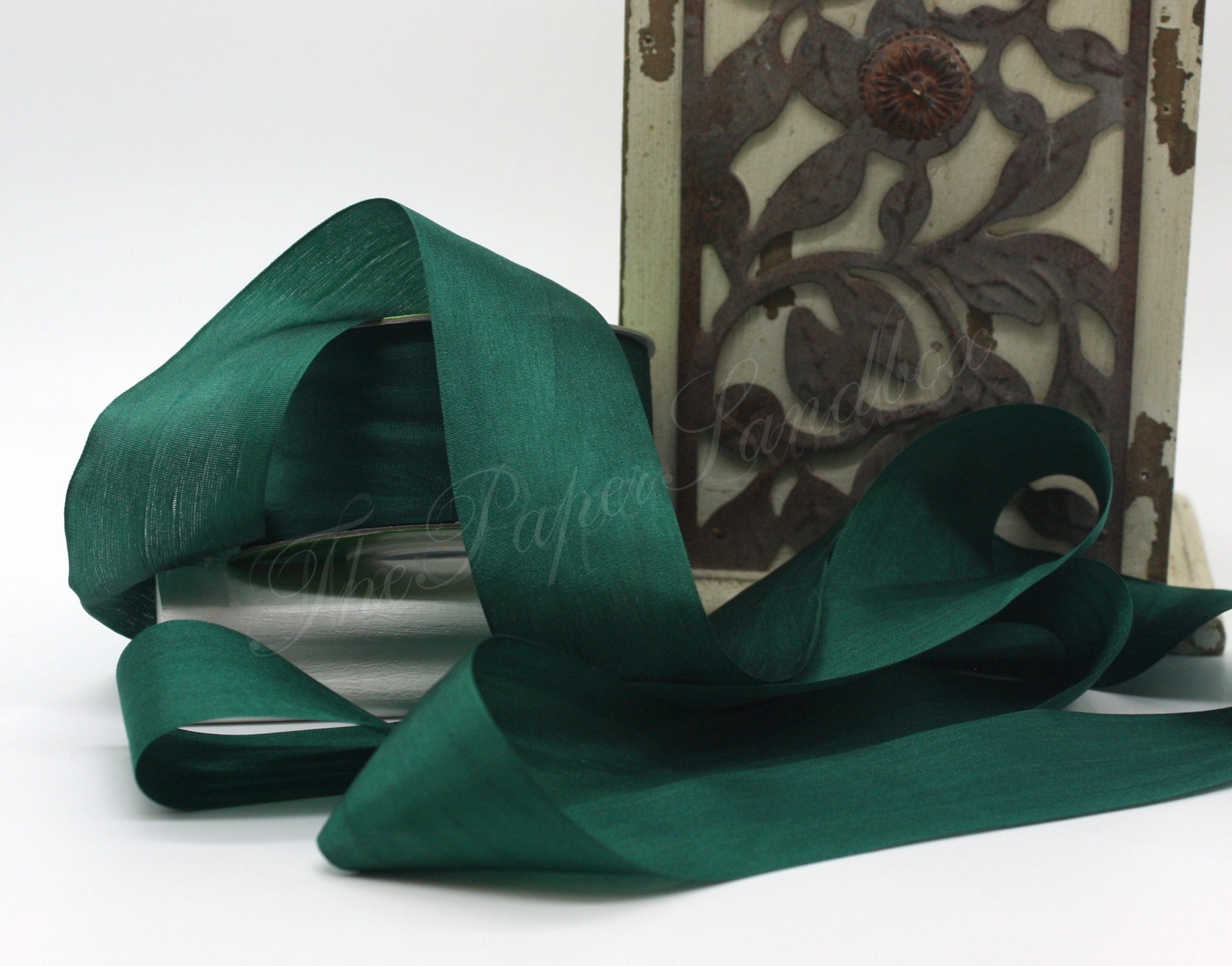 Forest Green Silk Ribbon 1.25 Wide by the Yard Pantone Etsy