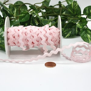 Pink Ric Rac Trim 1/4&quot; wide BY THE YARD