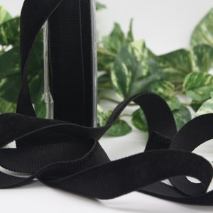 Black Velvet Ribbon - 3/8 Wide - By The Yard