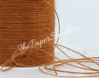 Antique Gold Jute Twine: 1mm Burlap String