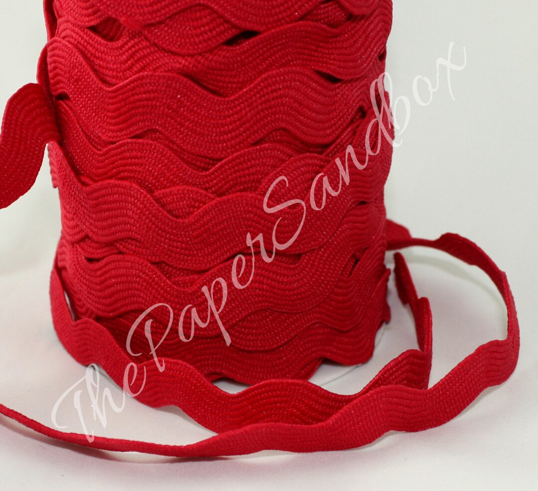 Red Ric Rac Trim 1/2 Wide by the Yard Red Rick Rack Etsy