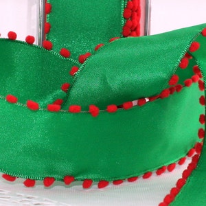 Green Pompom Ribbon 