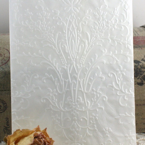 20 Elegant Embossed Paper Bags Choice of Size/Style