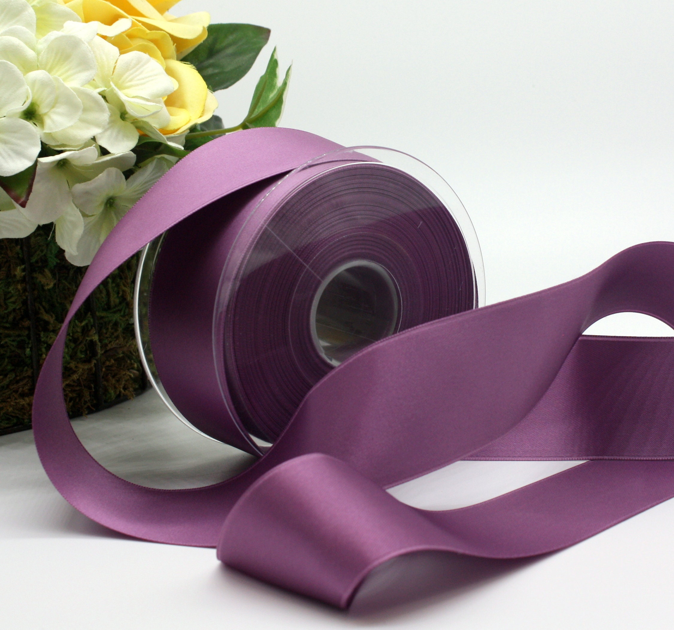 Amethyst Satin Ribbon 1.5 wide BY THE YARD | Etsy