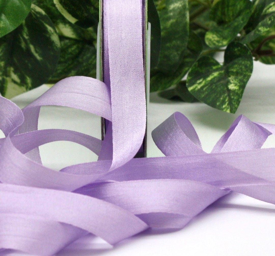 Lavender Silk Ribbon 1/2