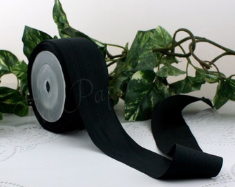 Black Silk Ribbon 1.25” wide