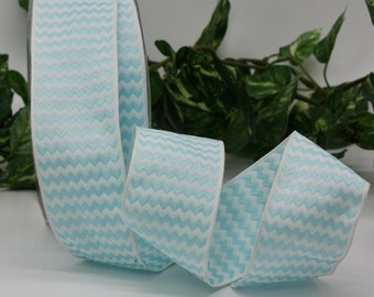 Wired Light Blue Ribbon 1.5" wide BY THE YARD