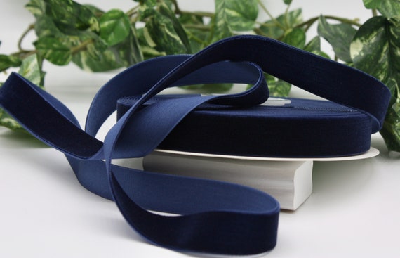 2 Yards Navy Silk Ribbon 1/8 Wide Ribbon Weddings, Invitations, Gift Wrap,  Trim, Scrapbooking, Party Supplies by the Yard 