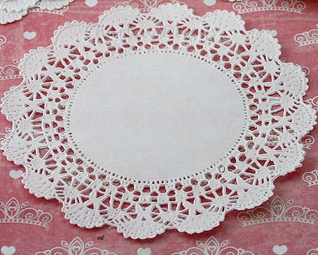 20 French Lace Paper Doilies Invitations Round Paper Etsy