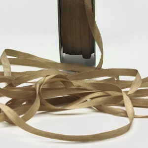 2 yd. Taupe Silk Ribbon 1/8&quot; wide