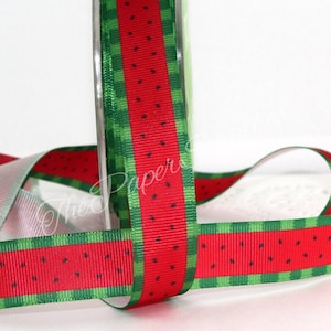 Watermelon Patterned Ribbon 3/4" wide BY THE YARD