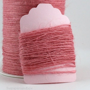 Pink Burlap String Twine, 1mm twine