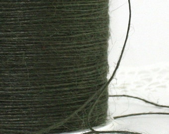 Dark Olive Green Burlap Twine String 1mm twine