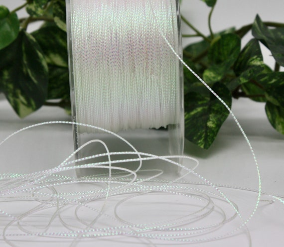 Iridescent White Twine String