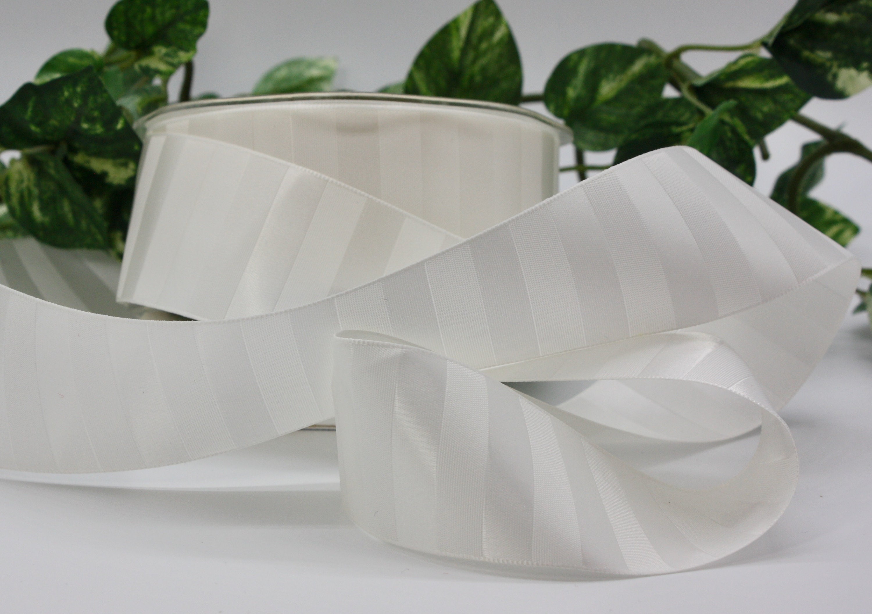 Pearl White Satin Ribbon 25 Mm 1 Double Faced Pure White Satin Ribbon Thin  Shiny White Gift Wrapping Ribbonq 