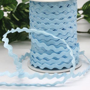 Light Blue Ric Rac Trim 1/4&quot; wide