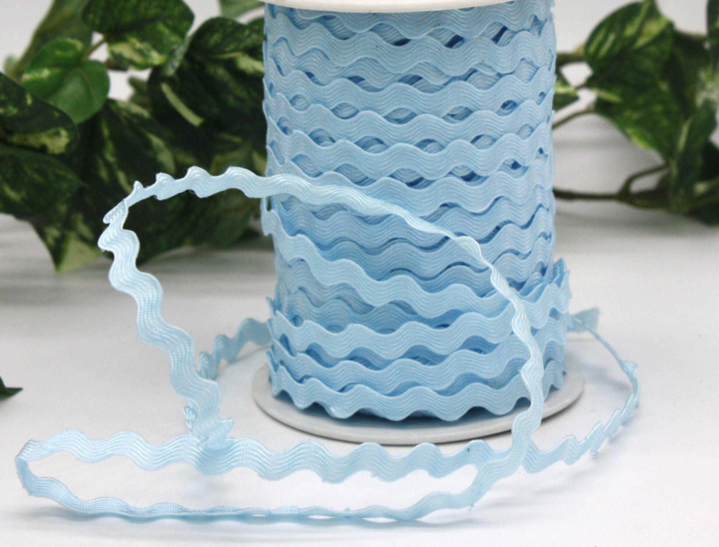 Light Blue Ric Rac Trim 1/4