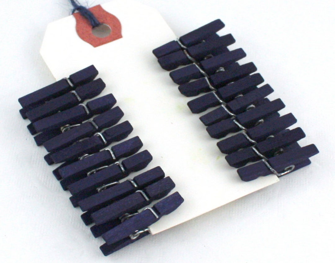 Navy Blue Clothespins Choice of 3 Sizes Etsy