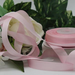 Pink Silk Ribbon 1/4”- 1.25&quot;  Wide By The Yard