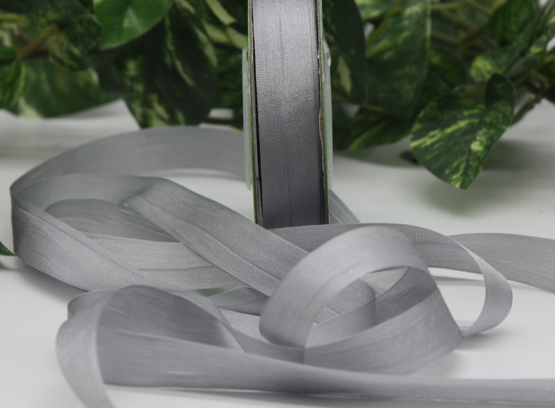 Silver Gray Silk Ribbon 1/2 Wide BY THE YARD Etsy
