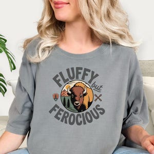 Do Not Pet The Fluffy Cows Yellowstone Bison Shirt - Fluffy but Ferocious Buffalo Safety Graphic Tee, National Park Gift, Men Women Unisex