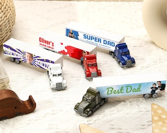 Custom Boy Gift Toy Truck Toy With Name Personalized Truck Toy for Kids Custom Photo＆Name Toy Truck Custom Toy Truck with Name Birthday Gift