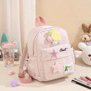 Sac à dos en nylon avec nom personnalisé, sac à dos personnalisé pour enfants avec nom, sac à dos pour enfants, retour à l'école, cartable pour tout-petits, cadeau pour filles garçons
